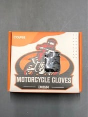 QUANTITY OF ASSORTED ITEMS TO INCLUDE COFIT MOTORCYCLE GLOVES FOR MEN AND WOMEN, FULL FINGER TOUCHSCREEN MOTORBIKE GLOVES FOR BMX ATV MTB RIDING, ROAD RACING, CYCLING, CLIMBING - BLACK XXL RRP £500: