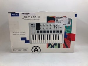 ARTURIA MINI LAB 3 UNIVERSAL MIDI CONTROLLER, PORTABLE KEYS FOR MODERN CREATIVES MIDI CONTROLLER. [JPTE59640]: LOCATION - RED RACK