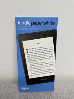 KINDLE PAPER WHITE TABLET WITH WIFI IN BLACK: MODEL NO 841667138602 (BOXED WITH MANUFACTURE ACCESSORIES) [JPTB3822]