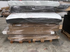 PALLET OF ASSORTED FURNITURE INCLUDING 3 MATTRESSES OF DIFFERENT MODELS AND SIZES (MAY BE BROKEN, INCOMPLETE OR DIRTY).
