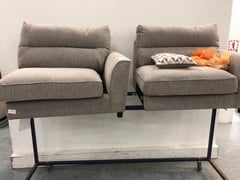 2 TIMES RIGHT HAND SIDES GREY 2 SEATER SOFA