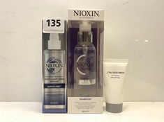 3 X ASSORTED BEAUTY PRODUCTS TO INCLUDE NIOXIN ANTI-HAIR LOSS SERUM 70ML