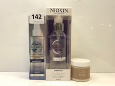 3 X ASSORTED BEAUTY PRODUCTS TO INCLUDE NIOXIN ANTI-HAIR LOSS SERUM 70ML