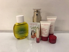 3 X CLARINS ASSORTED BEAUTY PRODUCTS TO INCLUDE CLARINS DOUBLE SERUM COLLECTION SET
