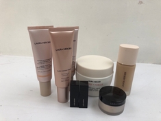 8 X LAURA MERCIER BEAUTY PRODUCTS TO INCLUDE LAURA MERCIER REAL FLAWLESS WEIGHTLESS PERFECTING FOUNDATION TO INCLUDE LAURA MERCIER TINTED MOISTURIZER LIGHT REVEALER