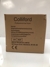 COLLIFORD PROFESSIONAL HAIR DRYER - RRP £109 (DELIVERY ONLY)