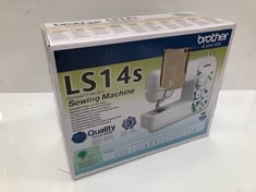 BROTHER SEWING MACHINE IN WHITE - MODEL NO. LS14S - RRP £90 (DELIVERY ONLY)