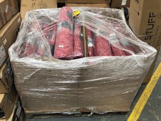 PALLET OF FCSDETAIL NON-SLIP RUG IN WINE RED / BLACK (COLLECTION OR OPTIONAL DELIVERY) (KERBSIDE PALLET DELIVERY)
