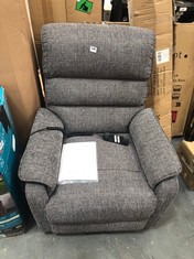 GFA ELECTRIC RECLINER CHAIR IN DARK GREY FABRIC (COLLECTION OR OPTIONAL DELIVERY)
