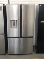 HISENSE 2 DOOR 1 DRAWER FRENCH STYLE FRIDGE FREEZER IN STAINLESS STEEL WITH WATER DISPENSER - MODEL NO. RF750N4ISF - RRP £630 (COLLECTION OR OPTIONAL DELIVERY)