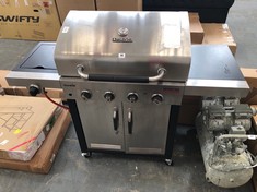 CHAR-BROIL TRU-INFRARED ADVANTAGE 4+1 BURNER GAS BBQ IN STAINLESS STEEL - RRP £670 (COLLECTION OR OPTIONAL DELIVERY) (KERBSIDE PALLET DELIVERY)