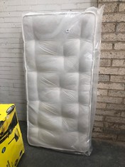 APPROX 90 X 190CM SPRING MATTRESS IN WHITE (COLLECTION OR OPTIONAL DELIVERY)