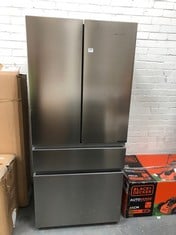 HISENSE PUREFLAT AMERICAN STYLE FRIDGE FREEZER IN STAINLESS STEEL - MODEL NO RF540N4AI1 - RRP £699 (COLLECTION OR OPTIONAL DELIVERY)