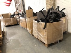 QTY OF TILL CHAIRS TO INCLUDE RH ACTIV 300 TILL CHAIR IN BLACK (DAMAGED / INCOMPLETE) (COLLECTION OR OPTIONAL DELIVERY) (KERBSIDE PALLET DELIVERY)