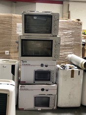 4 X ASSORTED MICROWAVES TO INCLUDE IGENIX 30L MINI OVEN IN WHITE (COLLECTION OR OPTIONAL DELIVERY)