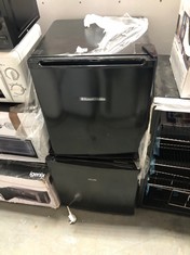 RUSSELL HOBBS COUNTER TOP FRIDGE IN BLACK TO INCLUDE ABODE COUNTER TOP FRIDGE IN BLACK (COLLECTION OR OPTIONAL DELIVERY)