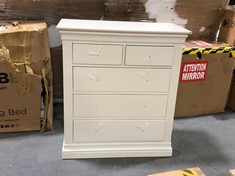 5 DRAWER CHEST IN WHITE (COLLECTION OR OPTIONAL DELIVERY)