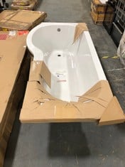 REGENT 1700 X 850MM SOAKING ACRYLIC BATHTUB IN WHITE (COLLECTION OR OPTIONAL DELIVERY) (KERBSIDE PALLET DELIVERY)