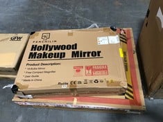 FENCHLIN HOLLYWOOD MAKE-UP MIRROR - MODEL NO. DC117-38 TO INCLUDE CRYSTALLINE MEDIUM MIRROR - MODEL NO. CRY-MED-MIR (COLLECTION OR OPTIONAL DELIVERY)
