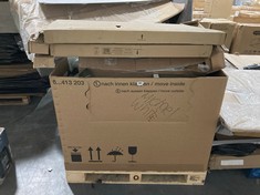 PALLET OF ASSORTED ITEMS TO INCLUDE JOHN LEWIS MIXIT 100CM TALL WARDROBE FRAME IN WHITE (COLLECTION OR OPTIONAL DELIVERY) (KERBSIDE PALLET DELIVERY) (COLLECTION OR OPTIONAL DELIVERY) (KERBSIDE PALLET