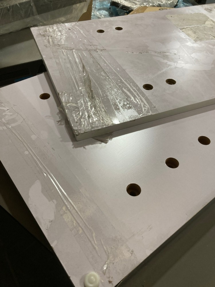 John Pye Auctions NAPLES MARBLE DINING TABLE IN BLACK (MISSING TABLE