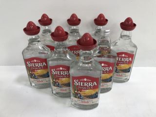 8 X BOTTLES OF SIERRA TEQUILA 50CL ABV 38% (PLEASE NOTE: 18+YEARS ONLY. STRICTLY NO COURIER REQUESTS. COLLECTIONS FROM BA SALEROOM FROM MONDAY 3RD - FRIDAY 7TH JUNE 2024 ONLY)