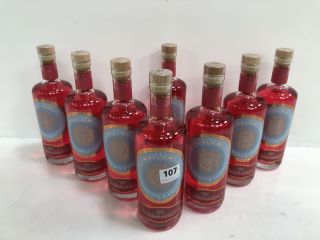 10 X BOTTLES OF JIN MALLOWS STRAWBERRY & COCONUT GIN 70CL ABV 40% (PLEASE NOTE: 18+YEARS ONLY. STRICTLY NO COURIER REQUESTS. COLLECTIONS FROM BA SALEROOM FROM MONDAY 3RD - FRIDAY 7TH JUNE 2024 ONLY)