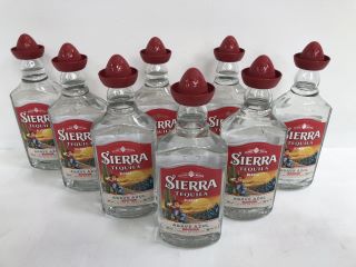8 X BOTTLES OF SIERRA TEQUILA 50CL ABV 38% (PLEASE NOTE: 18+YEARS ONLY. STRICTLY NO COURIER REQUESTS. COLLECTIONS FROM BA SALEROOM FROM MONDAY 3RD - FRIDAY 7TH JUNE 2024 ONLY)