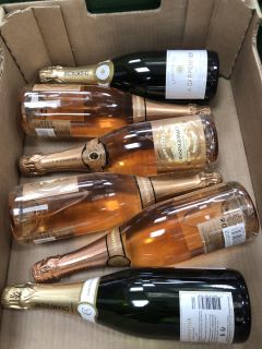 6 X BOTTLES OF CHAMPAGNE TO INCLUDE BISSINGER ROSE AND A. CARPENTER BRUT (PLEASE NOTE: 18+YEARS ONLY. STRICTLY NO COURIER REQUESTS. COLLECTIONS FROM BA SALEROOM FROM MONDAY 3RD - FRIDAY 7TH JUNE 2024