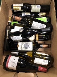 12 X BOTTLES OF ASSORTED WINE TO INCLUDE PLAN DE DIEU, FRANCOIS DUBESSY AND MACON-VILLAGES  (PLEASE NOTE: 18+YEARS ONLY. STRICTLY NO COURIER REQUESTS. COLLECTIONS FROM BA SALEROOM FROM MONDAY 3RD - F