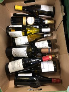 12 X BOTTLES OF ASSORTED WINE TO INCLUDE AD BESTIAS, FRANCOIS DUBESSY AND SILVANER  (PLEASE NOTE: 18+YEARS ONLY. STRICTLY NO COURIER REQUESTS. COLLECTIONS FROM BA SALEROOM FROM MONDAY 3RD - FRIDAY 7T