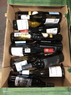 12 X BOTTLES OF ASSORTED WINE TO INCLUDE CHASSELAS, COLLIN-BOURISSET AND LUCCARELLI  (PLEASE NOTE: 18+YEARS ONLY. STRICTLY NO COURIER REQUESTS. COLLECTIONS FROM BA SALEROOM FROM MONDAY 3RD - FRIDAY 7