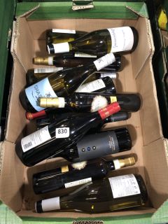 12 X BOTTLES OF ASSORTED WINE TO INCLUDE ASSEMBLAGE, COLLIN-BOURISSET AND CHASSELAS (PLEASE NOTE: 18+YEARS ONLY. STRICTLY NO COURIER REQUESTS. COLLECTIONS FROM BA SALEROOM FROM MONDAY 3RD - FRIDAY 7T
