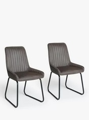 JOHN LEWIS BROOKS II SIDECHAIR SET OF 2 WHISKY RRP- £269 (COLLECTION OR OPTIONAL DELIVERY)
