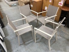 JOHN LEWIS MIAMI DINING CHAIR GREY SET OF 4 RRP- £260 (COLLECTION OR OPTIONAL DELIVERY)