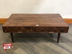 JOHN LEWIS + SWOON FRANKLIN COFFEE TABLE BROWN RRP- £349 (COLLECTION OR OPTIONAL DELIVERY)