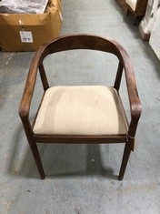 ANBU ACACIA UPHOLSTERED DINING CHAIR (AC1801) - RRP £325 (COLLECTION OR OPTIONAL DELIVERY)