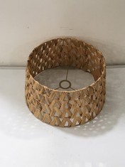 2 X FEYA LEAF WEAVE SHADE - NATURAL - LARGE - FS0402 - RRP £75 (COLLECTION OR OPTIONAL DELIVERY)