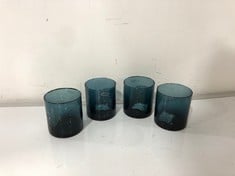 3 X ASSORTED NKUKU ITEMS TO INCLUDE YALA HAMMERED TUMBLER - INDIGO - SET OF 4 - YT0201 - RRP £40 (COLLECTION OR OPTIONAL DELIVERY)