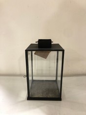 2 X ASSORTED NKUKU ITEMS TO INCLUDE SIA LANTERN - ANTIQUE BLACK - SMALL 33.5 X 20 X 20CM - (SL3001) - RRP £70 (COLLECTION OR OPTIONAL DELIVERY)