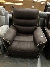 LA-Z-BOY ANDERSON POWER RECLINER ARMCHAIR ALTARA GRAPHITE FAUX SUEDE (COLLECTION OR OPTIONAL DELIVERY)