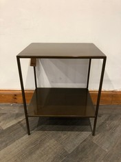 MAHI SIDE TABLE - ANTIQUE BRASS - 55 X 46 X 36CM (MS4501) - RRP £225 (COLLECTION OR OPTIONAL DELIVERY)
