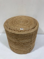 NKUKU ONDAL SIDE TABLE - NATURAL WOVEN JUTE - RRP £595 (COLLECTION OR OPTIONAL DELIVERY)