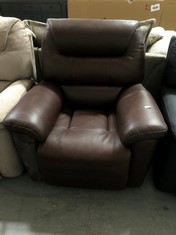 LA-Z-BOY STATEN BROWN FAUX LEATHER POWER RECLINER ARMCHAIR RRP- £1,679 (COLLECTION OR OPTIONAL DELIVERY)