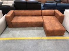 CLARKSON RIGHT HAND CORNER CHAISE SOFA IN CHESTNUT RRP- £719 (COLLECTION OR OPTIONAL DELIVERY)