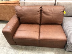 HAMPSHIRE LEFT HAND 2 SEATER CORNER SOFA PART IN VINTAGE TAN (COLLECTION OR OPTIONAL DELIVERY)