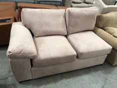 ELIZA RIGHT HAND 3 SEATER CORNER SOFA IN BEIGE FABRIC (COLLECTION OR OPTIONAL DELIVERY)