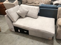 BEATRICE RIGHT HAND CORNER CHAISE SOFA PART IN GREY (COLLECTION OR OPTIONAL DELIVERY)