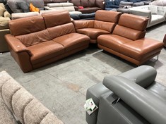 ILLINOIS 2 CORNER 1 TERMINAL SOFA IN METZ COGNAC (COLLECTION OR OPTIONAL DELIVERY)