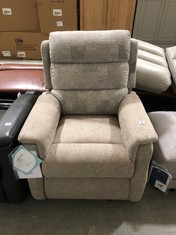 LA-Z-BOY BEIGE FABRIC POWER RECLINER ARMCHAIR (COLLECTION OR OPTIONAL DELIVERY)